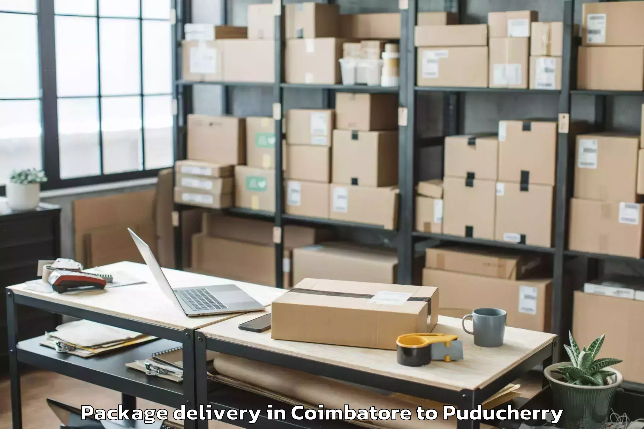 Coimbatore to Puducherry Package Delivery